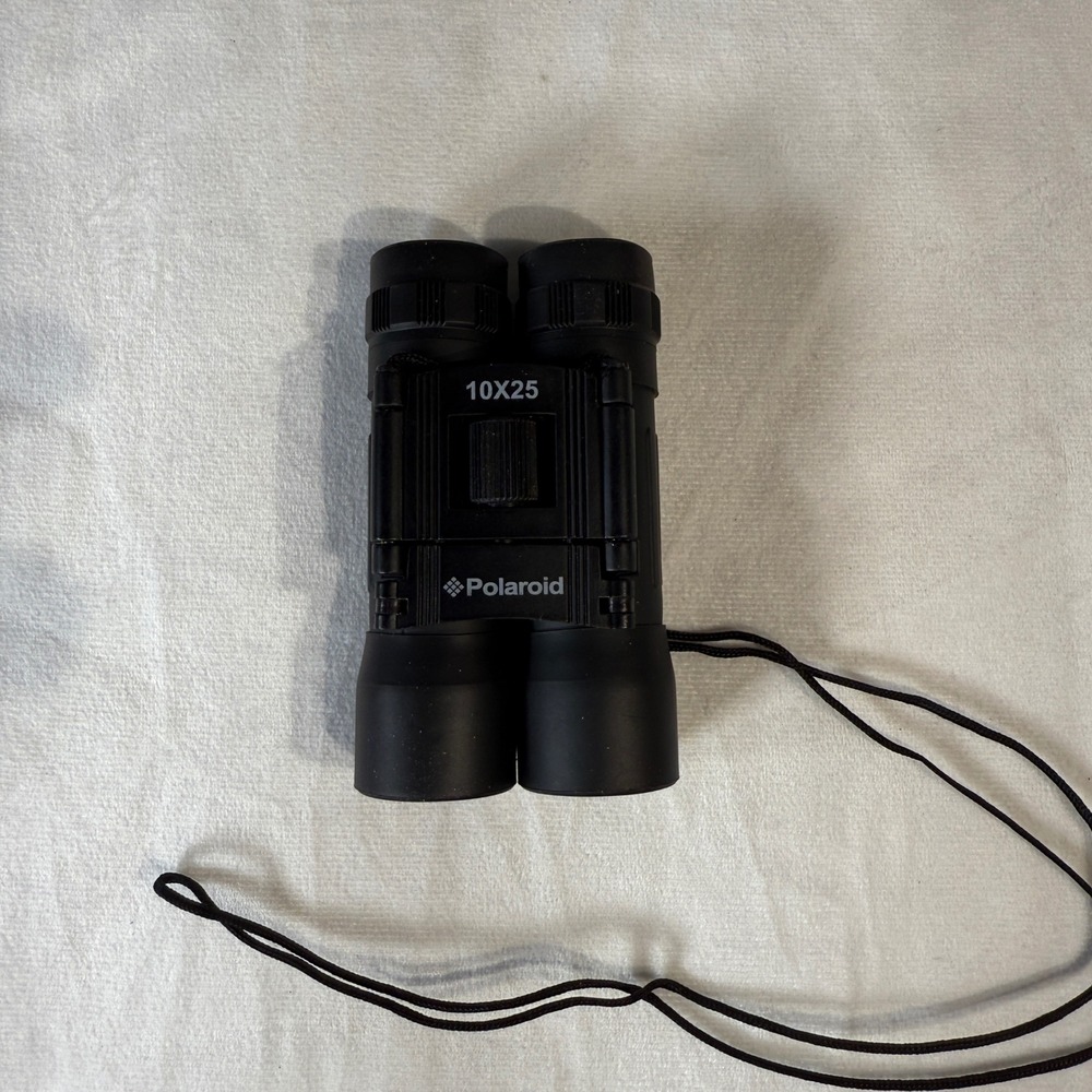 Polaroid 10x25 Compact Binoculars with Case Optics Travel Bird Watching